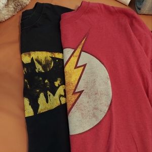 Dynamic Duo: Batman & Flash 2-for-1 Shirt Deal!